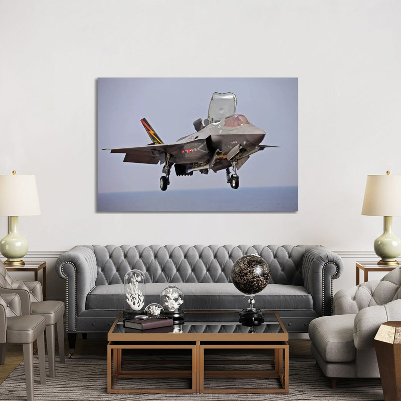 An F-35 Lightning II Prepares For Landing by Stocktrek Images - Wrapped Canvas Print, 152.5 cm H x 101.5 cm W