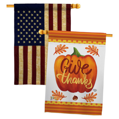 Drapeau de maison en polyester 2 côtés 3 pi 3 po x 2 pi