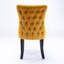 Ensemble de 2 chaises de salle à manger rembourrées à oreilles avec garniture cloutée, chaise de cuisine-288593330