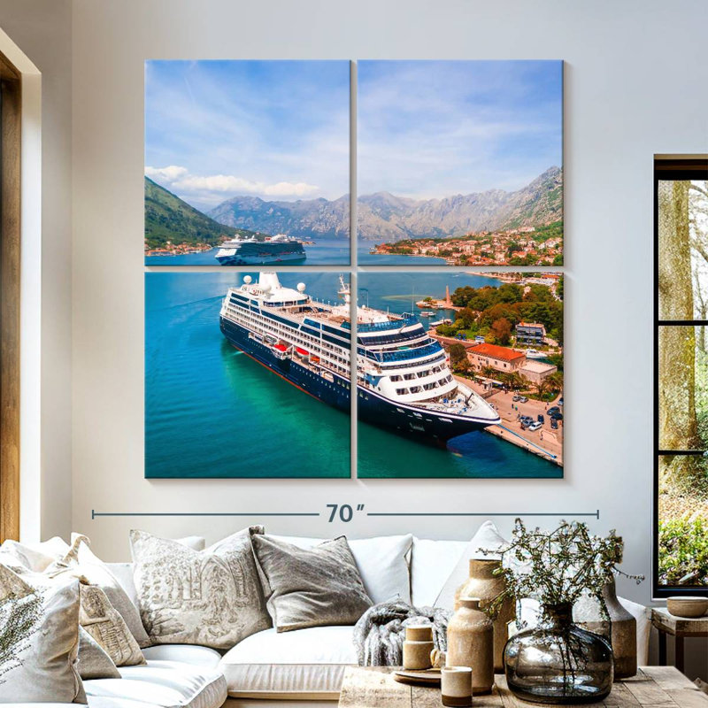 Mehar Two Cruise Ships, 57" H x 57" W