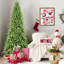 Arbre de Noël mince, branches Pe + Pvc, conception à charnières pour une installation facile, support en métal stable - idéal pour les coins et les petits espaces-304830689