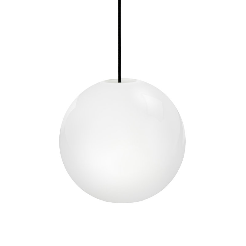 Cafè Opal 1 - Light White Single Pendant, 20" W x 20" D
