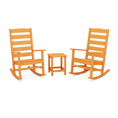 POLYWOOD x Sol 72 Destini 3-Piece Porch Rocking Chair Set