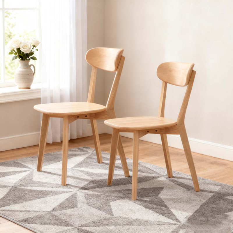 Chaise de salle à manger en bois, Naturel