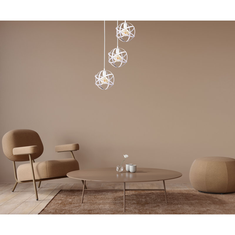 Bobbi-Rose 3 - Light Cluster Pendant, White, White
