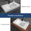 35'' Wall Mount Single Bathroom Sink SMC Bathroom Vessel Sink