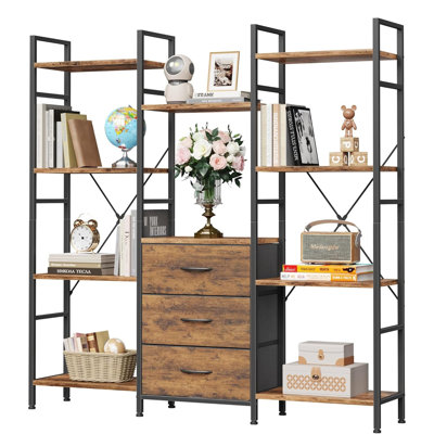 141.5cm H x 100cm W Metal Bookcase