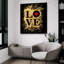 «Heart Of Gold 1v» par Art Licensing Studio, art mural en verre acrylique-996661350