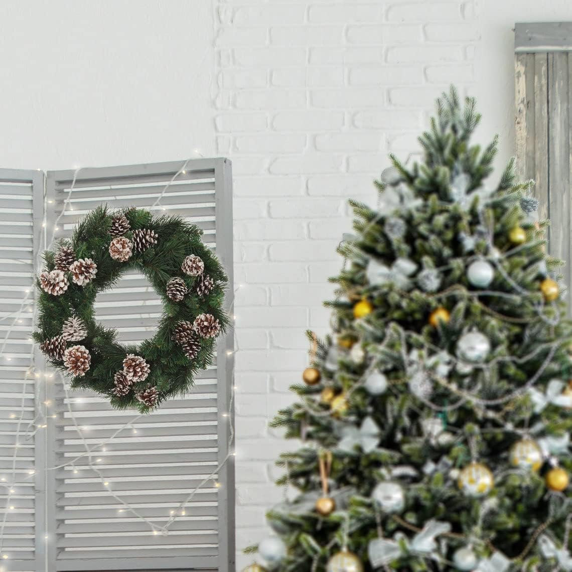 24" Deluxe Evergreen Wreath