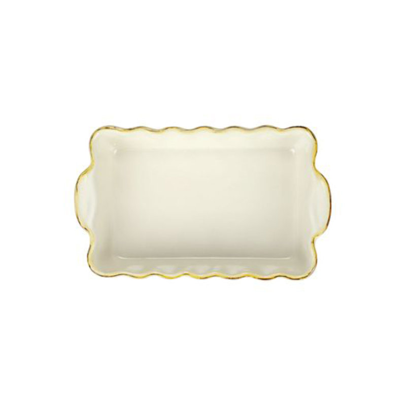 Italian Bakers Rectangle Stoneware Bakeware, Cappuccino