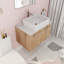 Meuble-lavabo mural simple 29,56 po avec plateau en céramique Egea
