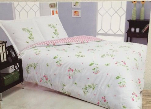 Dowling Cotton Floral Duvet Cover with Pillowcases, 240 x 260cm Duvet Cover + 2 Pillowcases