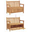 Solid Wood Outdoor Bench