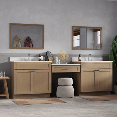  Meuble-lavabo double 103 po avec comptoir en quartz