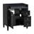 Bathroom Cabinet, Wood Frame Storage Cabinet With Two Drawers And A Tip-Out Drawer