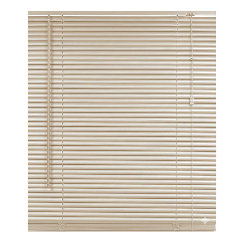 PVC Room Darkening Venetian Blind, Natural, 150 cm L x 165 cm W