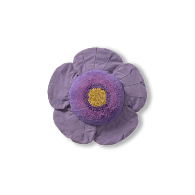 Floor Cushion Purple Poppy