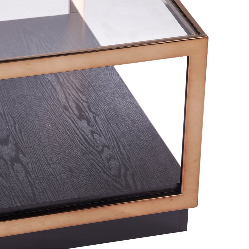 Coni Glass Top Single Coffee Table