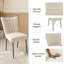Ensemble de salle à manger Modern Kitchen, table de salle à manger extensible de 63 à 78,7 po avec chaises H 34,2 po (table 6-118348384-118348382