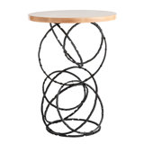 Olympus Solid Wood Top Accent Table