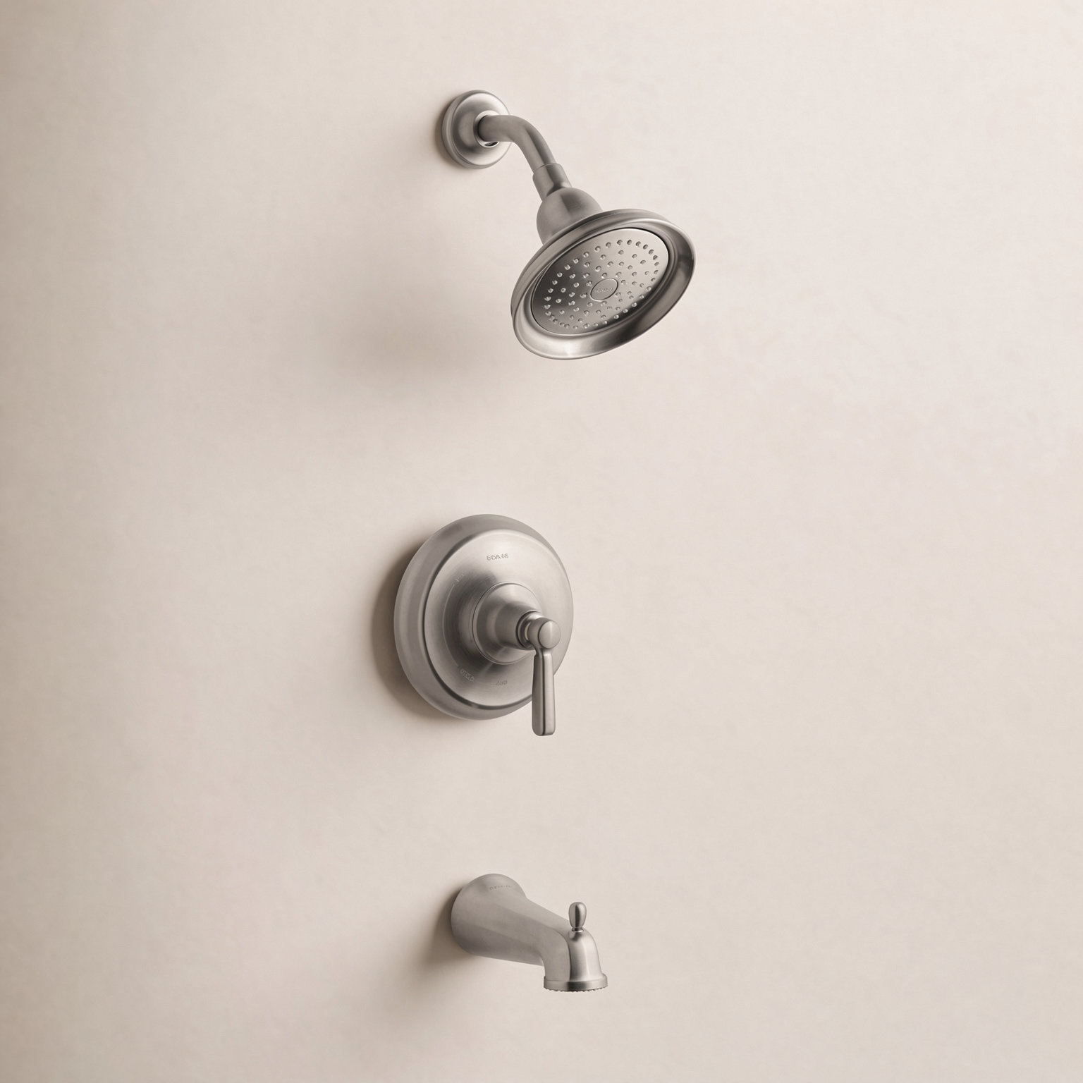 Bancroft Rite-Temp Bath and Shower Trim, Vibrant Brushed Nickel