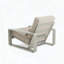 Chaise longue en aluminium avec coussin beige - Légère et ergonomique pour le patio ou la plage-446427119
