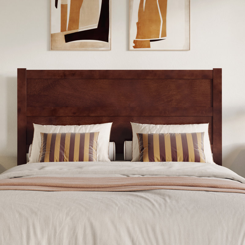 Aveline Wood Panel Headboard, Walnut, Queen
