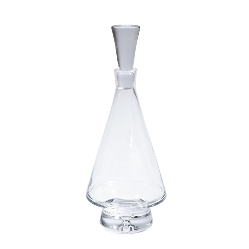 Tall Fat Bottom Decanter-Clear