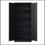 72"H Metal Garage Storage Cabinet, Black Tool Steel Locking Cabinet-1806440106-1806440109