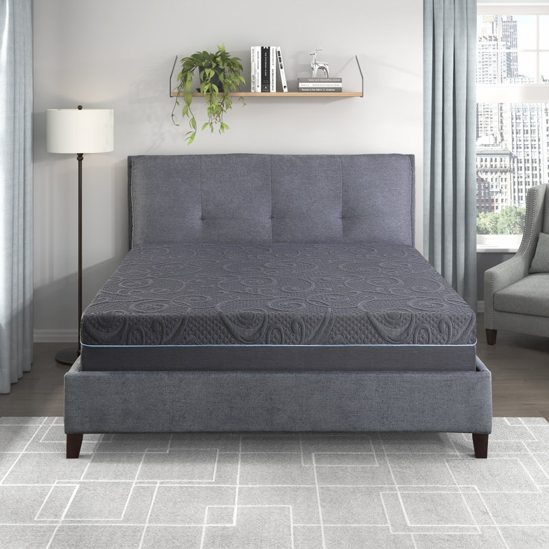 Matelas hybride en mousse viscoélastique imprégnée de gel 11 po avec 780 ressorts et mousse rafraîchissante infusée de gel Shad