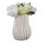 Porcelain Decorative Vase With Sculptural Rippled Design And Textured Contours For Modern Accent Display In Contemporary Decor And Artistic Centerpiece Statement For Living Room Or Entryway-1320954454