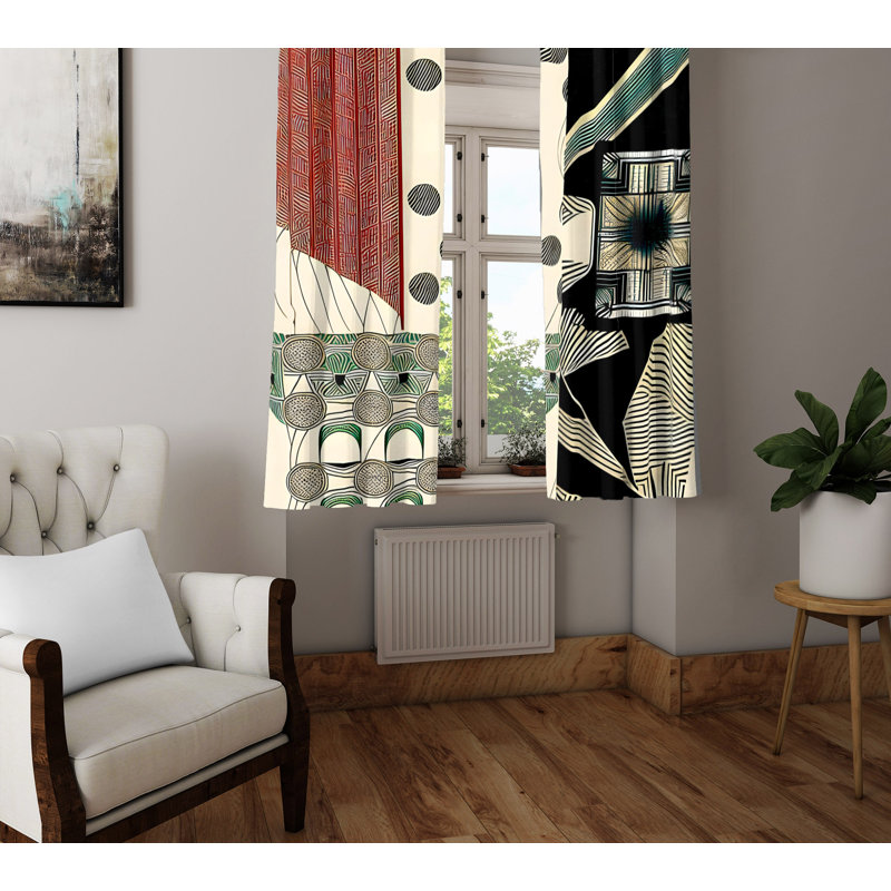 Rideau en polyester Diondria, L 20 po x L 52 po