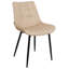 Anala 41cm H Tufted Upholstered Upholstered Back Side Chair in Beige