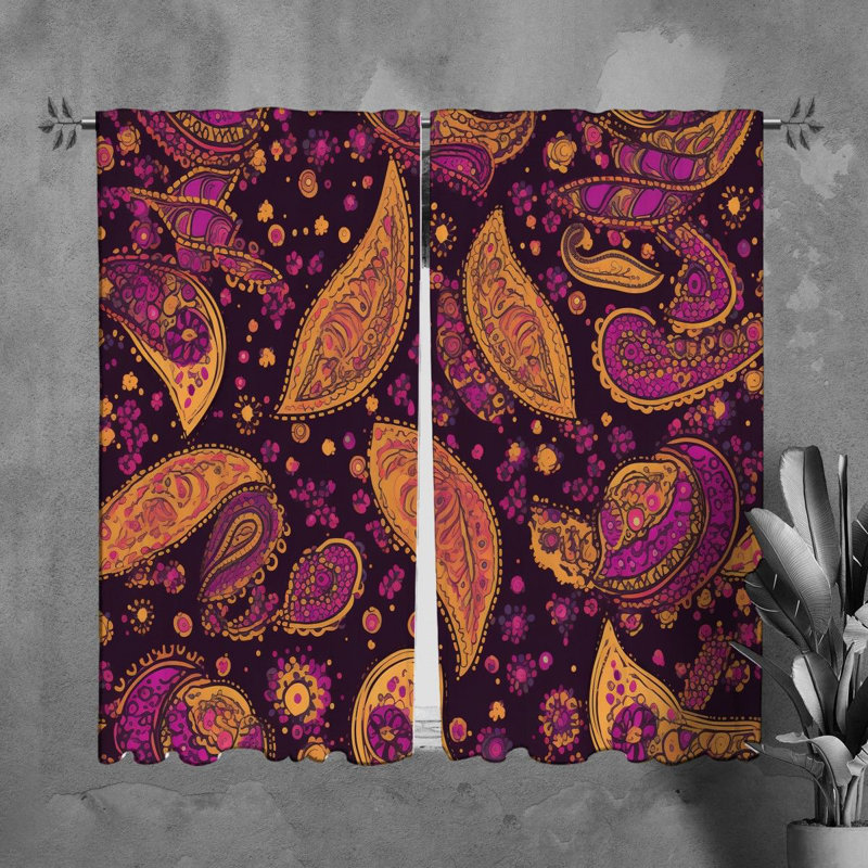 Paire de rideaux obscurcissant en polyester Ramiz, L 40 po x H 61 po