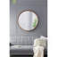 Miroir mural rond en bois D39,4 "x3"