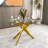 51.18" Rectangular Clear Tempered Glass Dining Table,Stylish Design with Silver Chrome Plated Metal Legs, Dining Table for Dining Room-331758410-331758408