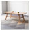 Rectangular Coffee Table with Solid Wood Top