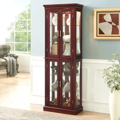 Armoire lumineuse Curio avec tablettes réglables