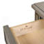 Dauphin 71" TV Stand Storage Display Console Table, Grey Cashmere Wood