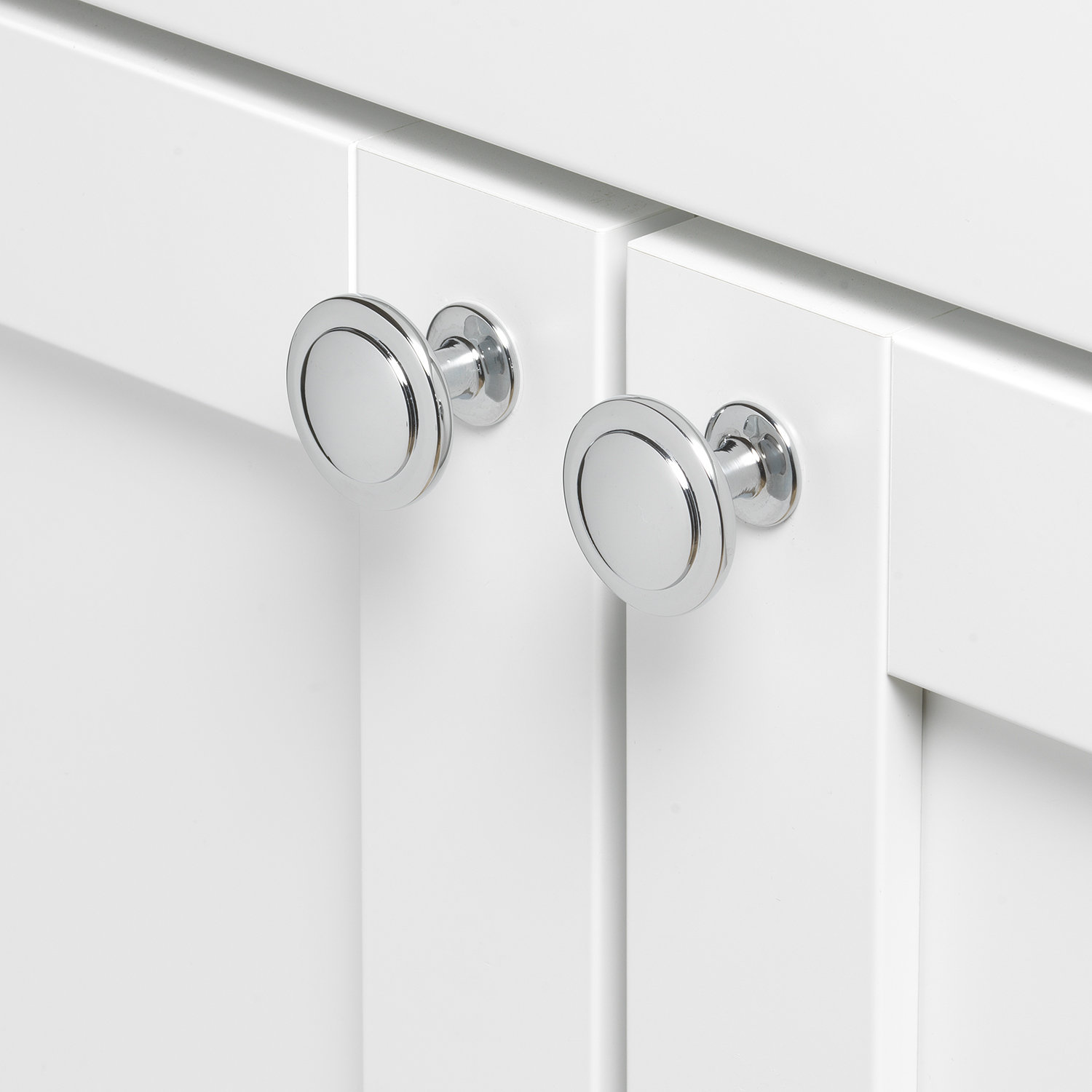 Round Mushroom Cabinet Knob, Polished Chrome