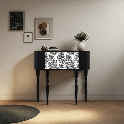 Retro Elegant Console Table with 2 Drawers