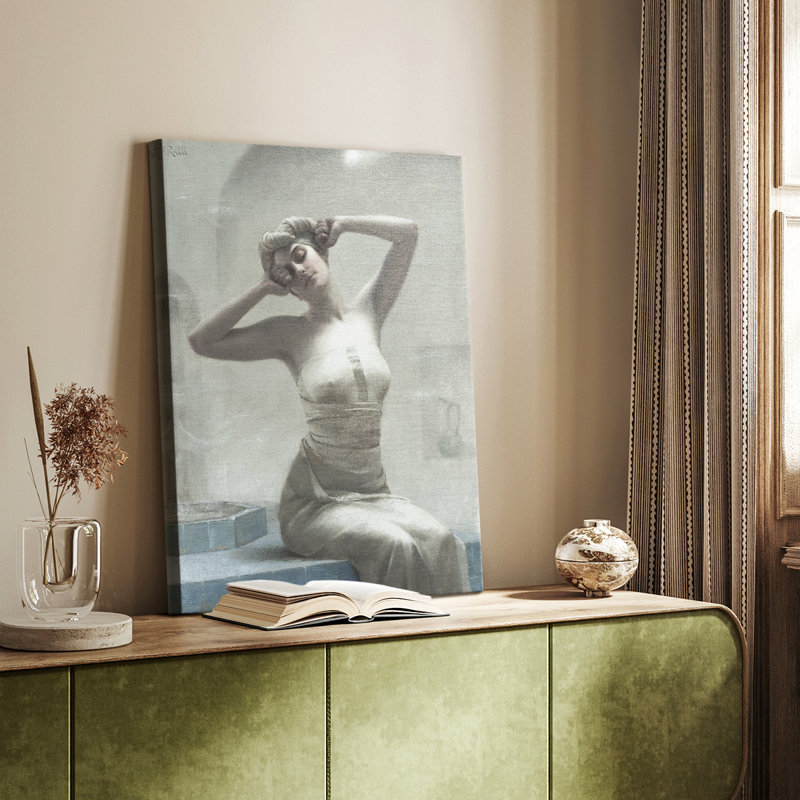 Reproduction de portrait rétro Lxxix - galerie Cavas sur mesure, H 18 po x l 12 po
