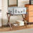 Folding Wood Luggage Rack with Shelf-110396353-111608821