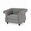 Fauteuil club capitonné