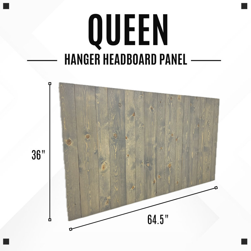 Eurielle Solid Wood Headboard, Queen