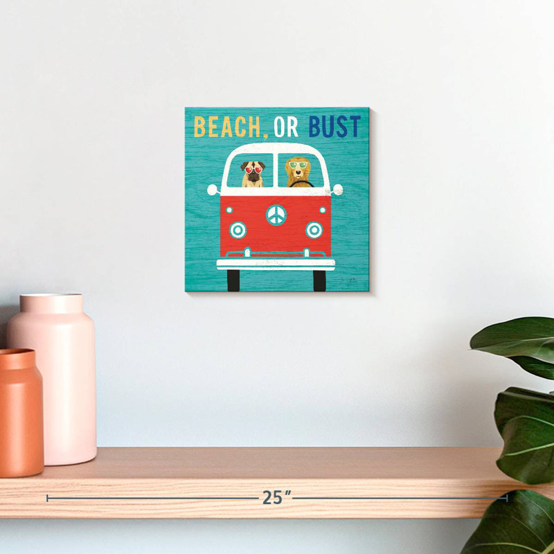 Beach Bums Bus, H 10 po x l 10 po