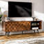 Meuble télé en bois massif 65 po pour téléviseur de 55 po ou moins Georgina-712389795