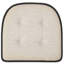 Coussin de siège en mousse à mémoire de forme en U épais et confortable de qualité supérieure Coussin de siège capitonné antidérapant Housse de siège intérieure en caoutchouc antidérapant de 17 po x 16 po pour bureau, chaises de cuisine, couleur noire, paquet de 6-139866602-88354986