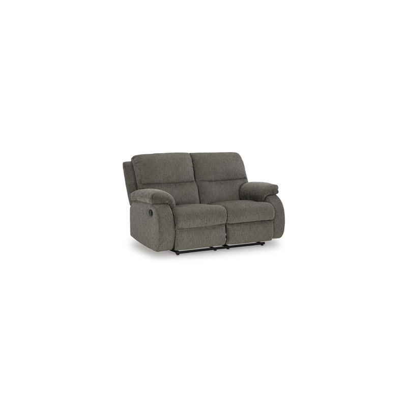 Asjah Reclining Sofa, Scranto Gray Microfiber