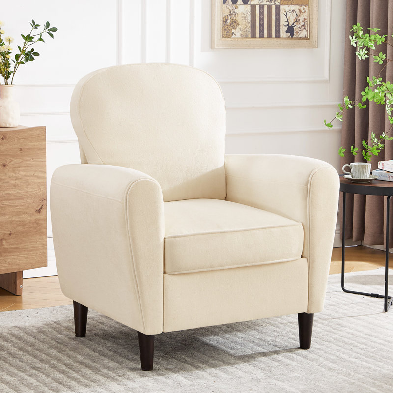 Upholstered Armchair, Beige